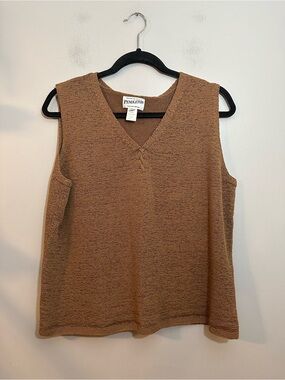 Vintage 90s Pendleton Cacao Brown Sweater Vest XL